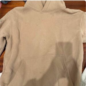 Classic Men's Pullover Hoodie in Light Brown